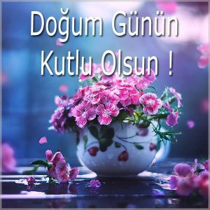 Открытка с днем рождения на турецком языке