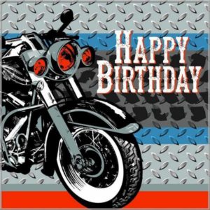 Картинка с днем рождения с мотоциклом - скачать бесплатно на s-dnem-rozhdeniya.ru