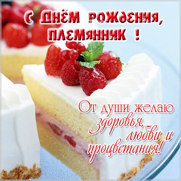 Поздравительная электронная открытка с днем рождения племяннику - скачать бесплатно на s-dnem-rozhdeniya.ru