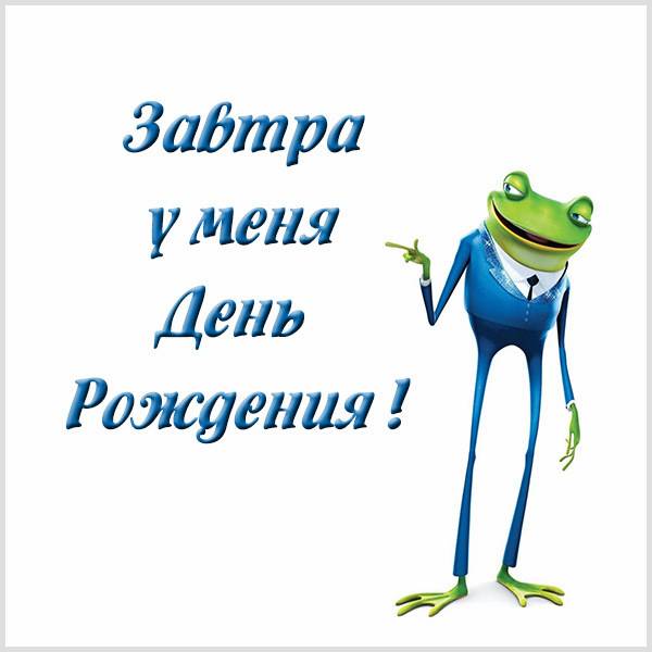 Смешная картинка у меня завтра день рождения - скачать бесплатно на s-dnem-rozhdeniya.ru